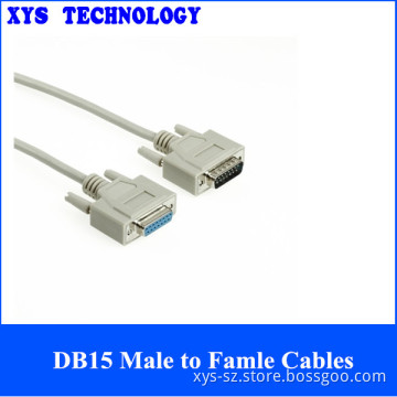 Factory Sell DB15 to DB15 Male to Female Cables 6FT